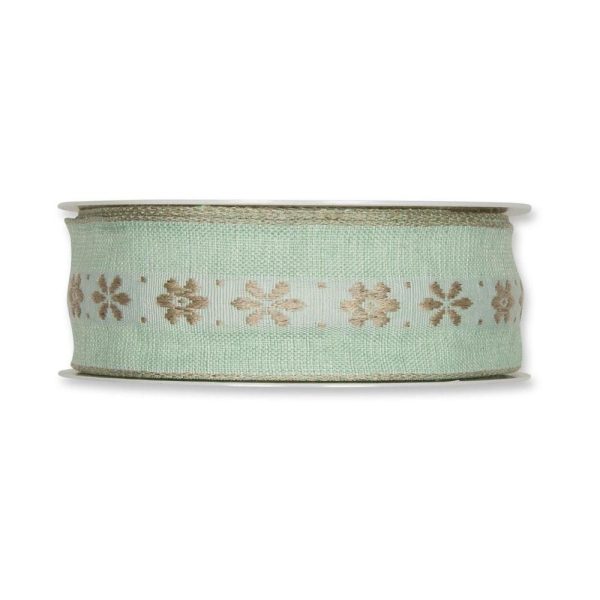 NASTRO ART.2865 -BLOSSOMS- 40MM 15MT MENTA