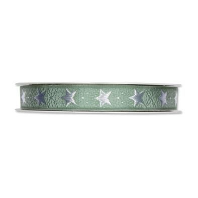 NASTRO ART.3541 -STARS-15MM 20MT JADE/BIANCO NASTRO ART.3541 -STARS-15MM 20MT JADE/BIANCO