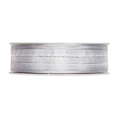 NASTRO ART.3159 25MM 25MT ANIMATO BIANCO/ARGENTO