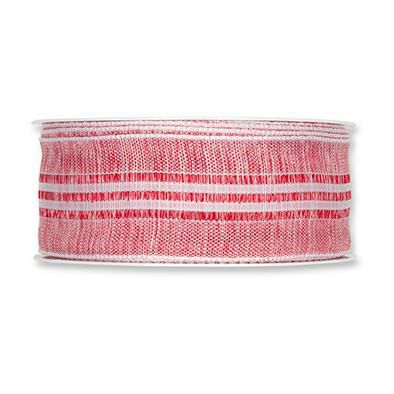 NASTRO ART.2840 -RIGHE-40MM 25MT ROSSO/BIANCO NASTRO ART.2840 -RIGHE-40MM 25MT ROSSO/BIANCO