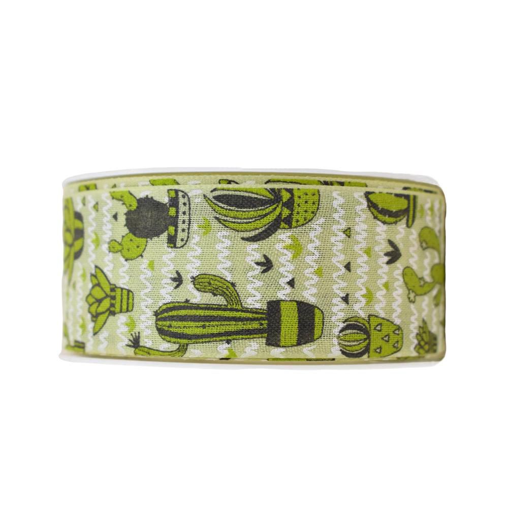 NASTRO ART.778 CACTUS 40MM 18MT VERDE/BIANCO NASTRO ART.778 CACTUS 40MM 18MT VERDE/BIANCO