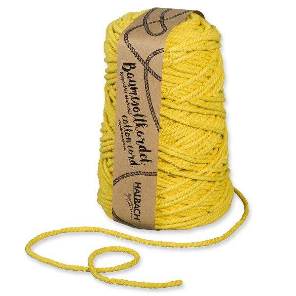 CORDA COTONE 5MM 80MT GIALLO CORDA COTONE 5MM 80MT GIALLO