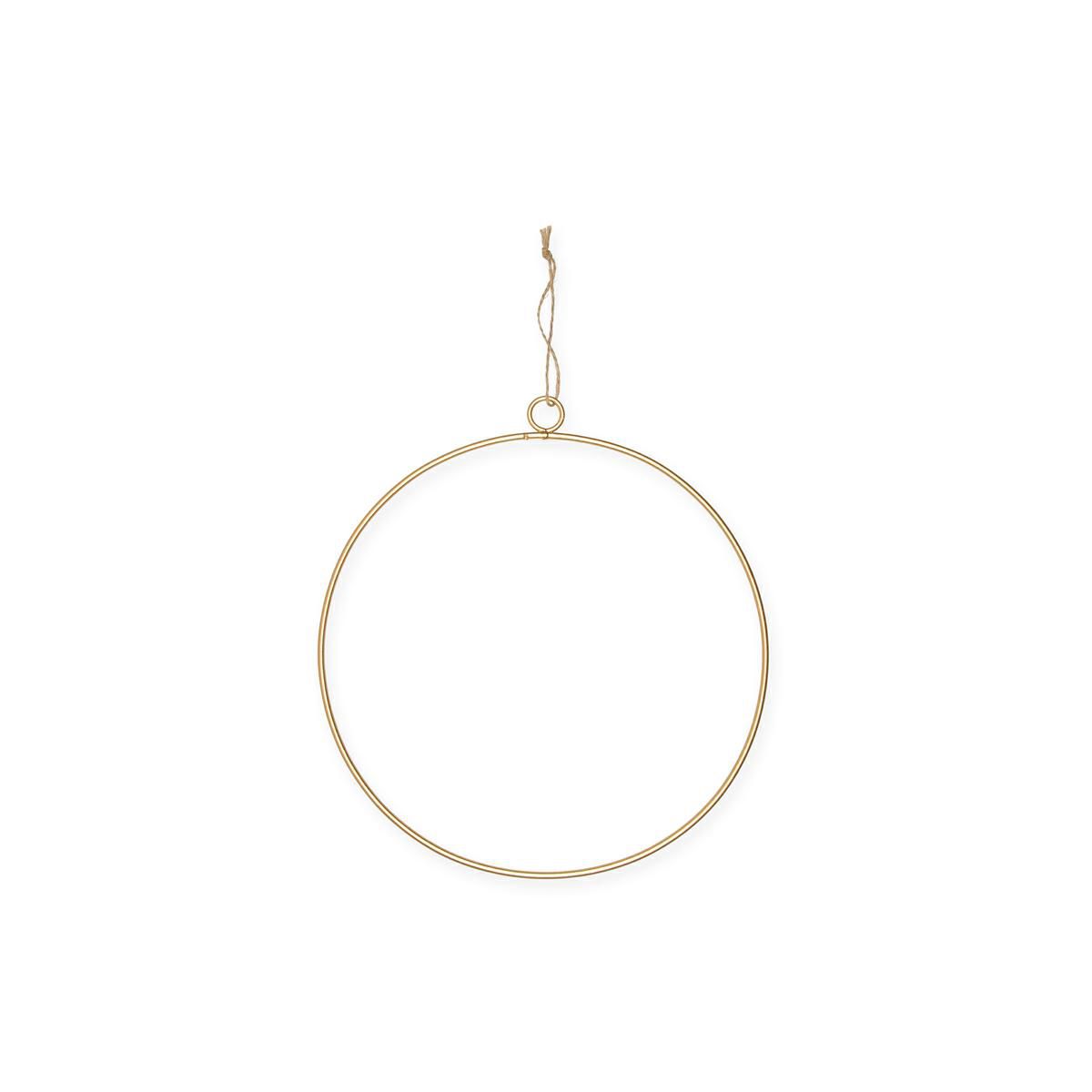 SET 4 CERCHI METALLO C/CORDA D.25 CM ORO SET 4 CERCHI METALLO C/CORDA D.25 CM ORO