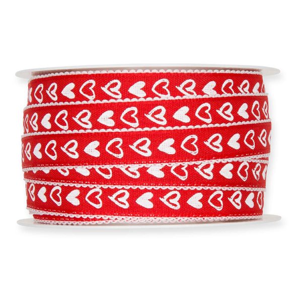 NASTRO -HEARTS- 15MM 25MT ROSSO/BIANCO NASTRO -HEARTS- 15MM 25MT ROSSO/BIANCO