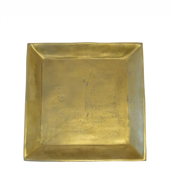 PIATTO METALLO D.45 CM ORO SATINATO PIATTO METALLO D.45 CM ORO SATINATO