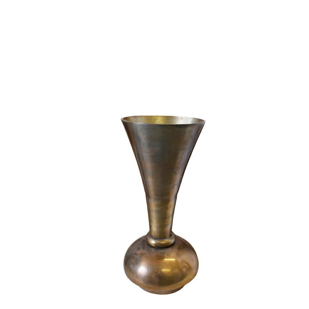 VASO ALLUMINIO H.47 CM BRONZO VASO ALLUMINIO H.47 CM BRONZO