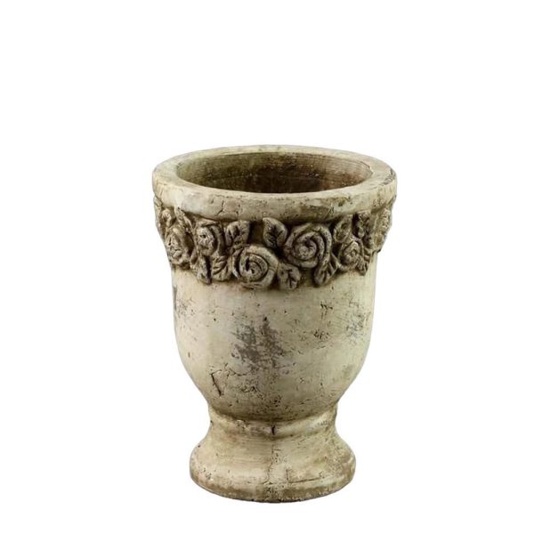 VASO TERRACOTTA D.15,5 CM H.20,5 CM TERRACOTTA ANTICATA