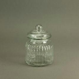 BARATTOLO VETRO LAV. C/COPERCHIO H.20 TRASP. BARATTOLO VETRO LAV. C/COPERCHIO H.20 TRASP.