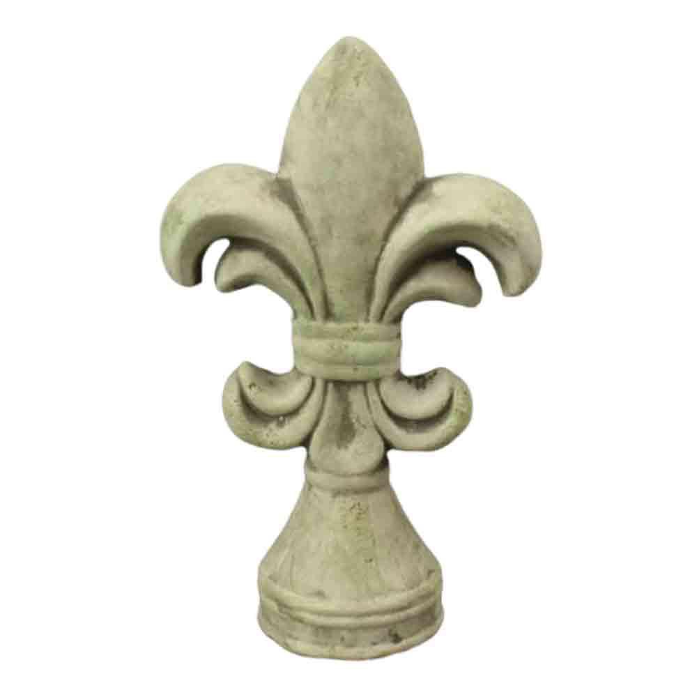 GIGLIO FIORENTINO CERAMICA H.36 CM GRIGIO