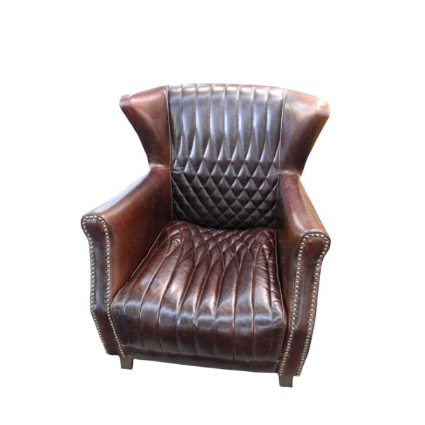 POLTRONA PELLE MARRONE 75X70 CM H.96 CM POLTRONA PELLE MARRONE 75X70 CM H.96 CM