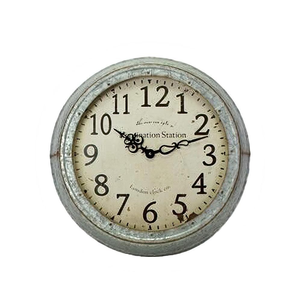 OROLOGIO METALLO D.60 CM -KENSINGTON STATION- GRIGI OROLOGIO METALLO D.60 CM -KENSINGTON STATION- GRIGI