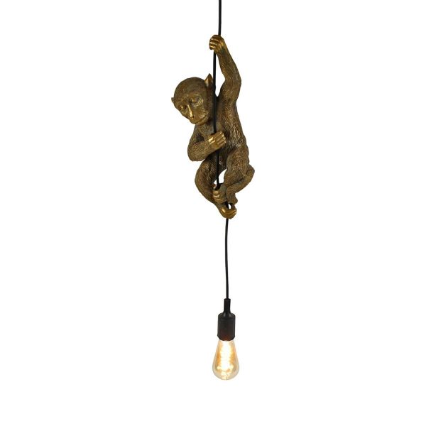 LAMPADA D/SOFFITTO POLIRESINA -SCIMMIA- 38,5X13X14,5 CM ORO LAMPADA D/SOFFITTO POLIRESINA -SCIMMIA- 38,5X13X14,5 CM ORO