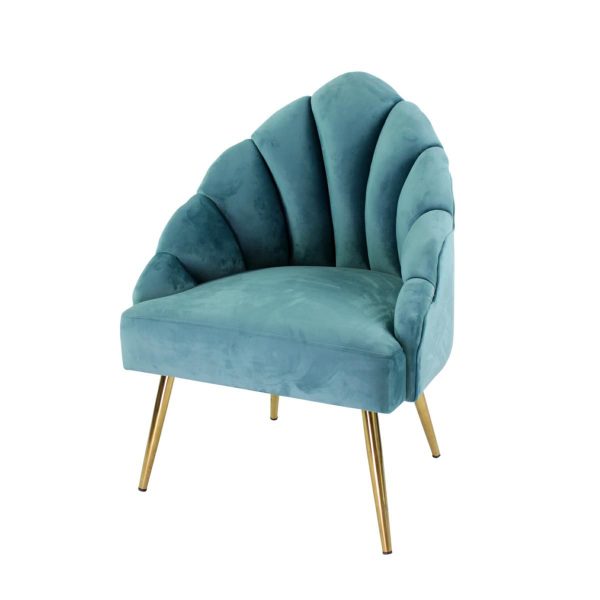 POLTRONA VELLUTO/LEGNO 63X60 CM H.89 CM PETROLIO POLTRONA VELLUTO/LEGNO 63X60 CM H.89 CM PETROLIO