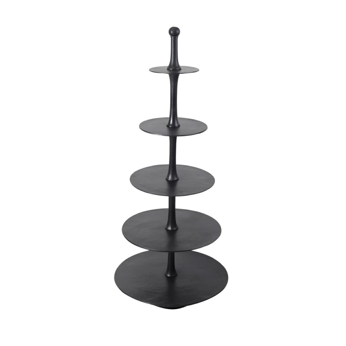 ETAGERE METALLO 6 RIPIANI D.63 CM H.152 CM NERO