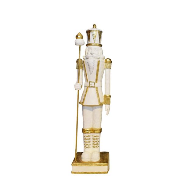 SCHIACCIANOCI MAGNESIO 35X35X127 CM BIANCO/ORO