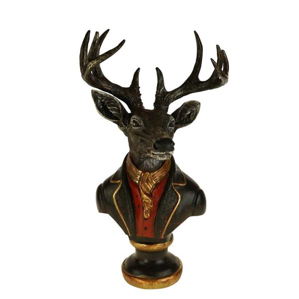 RENNA BUSTO POLIRESINA 30X22X58 CM NERO/ROSSO/ORO RENNA BUSTO POLIRESINA 30X22X58 CM NERO/ROSSO/ORO