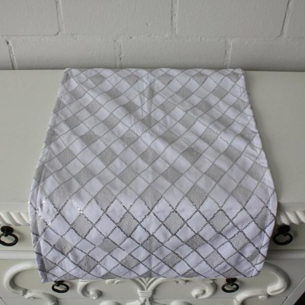 RUNNER PAILLETTES 40X150 CM BIANCO/ARGENTO RUNNER PAILLETTES 40X150 CM BIANCO/ARGENTO