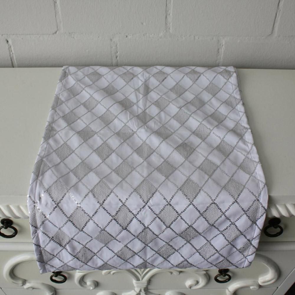 RUNNER PAILLETTES 40X150 CM BIANCO/ARGENTO RUNNER PAILLETTES 40X150 CM BIANCO/ARGENTO