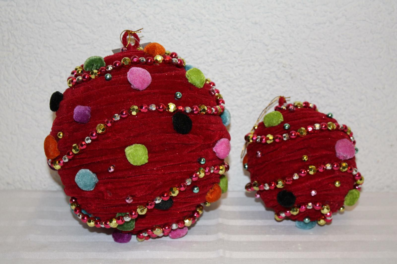 SFERA VELLUTO MM.220 -FUNNY- ROSSO CM