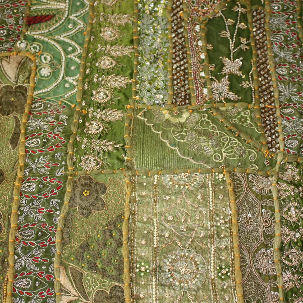 RUNNER TESS.-ZARI-40X180 CM VERDE