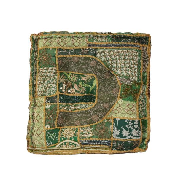 CUSCINO TESSUTO 45X45 CM -ZARI-VERDE CUSCINO TESSUTO 45X45 CM -ZARI-VERDE