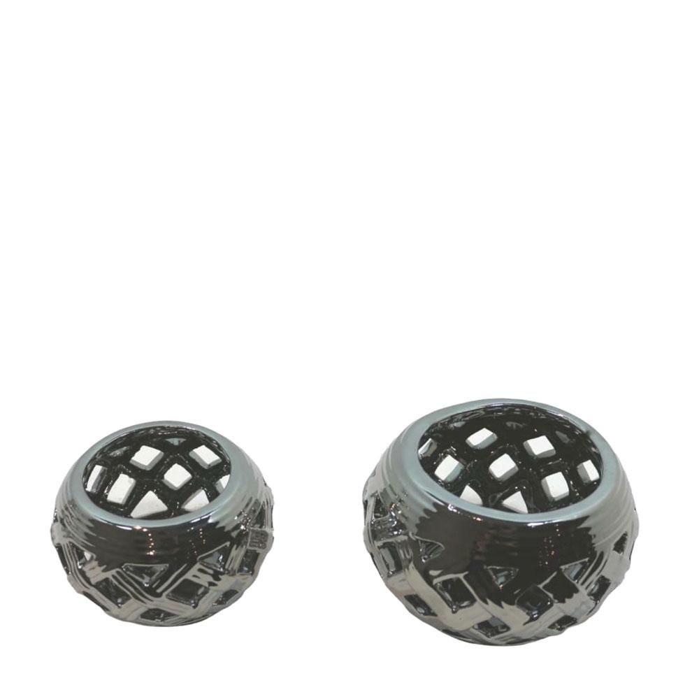 SFERA CERAM.PORTATEALIGHT -WOVEN- CM.6,5 ARGENTO CM