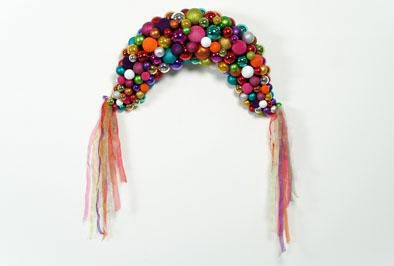 MEZZALUNA MINI SFERE D/APP. 78CM.MULTICOLOR