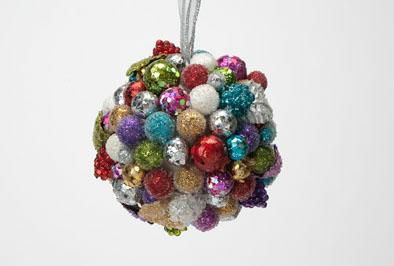 SFERA POLY MM.100 BACCHE GLITTER MULTICOLOR DY
