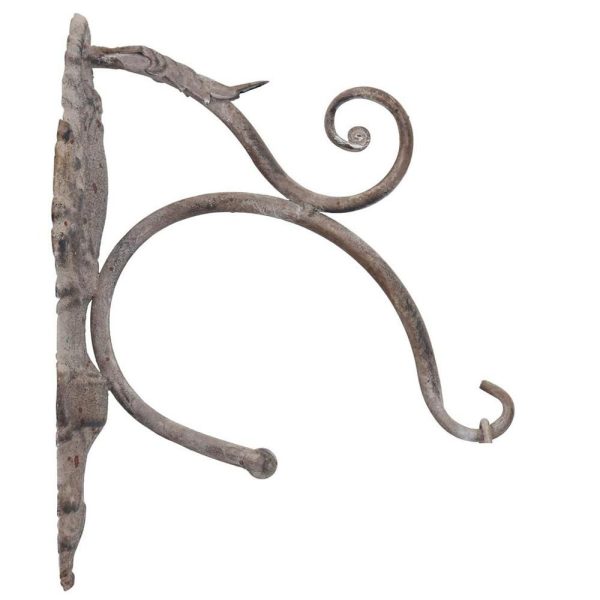 GANCIO METALLO 28X12 CMH.22,5 CM -ARTFERRO- GRIGIO ANTICATO GANCIO METALLO 28X12 CMH.22,5 CM -ARTFERRO- GRIGIO ANTICATO