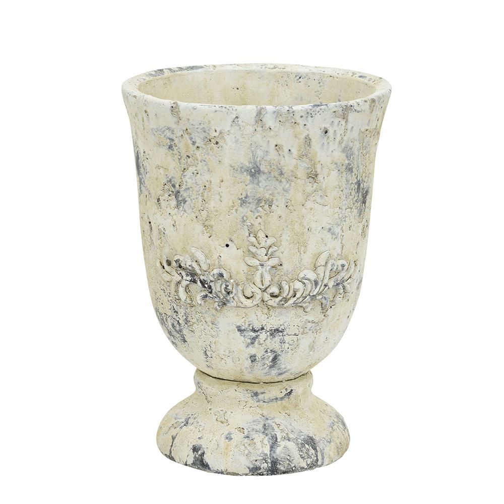 VASO CEMENTO D.20 CM H.27 CM -VALO- CREMA ANTICATO VASO CEMENTO D.20 CM H.27 CM -VALO- CREMA ANTICATO