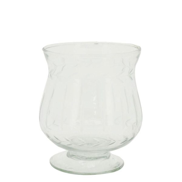 VASO VETRO HURRICANE -VITREOUS- D.14 CM H.10 CM TRASPARENTE VASO VETRO HURRICANE -VITREOUS- D.14 CM H.10 CM TRASPARENTE