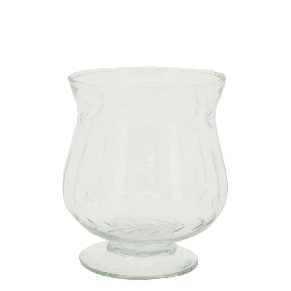 VASO VETRO HURRICANE -VITREOUS- D.14 CM H.10 CM TRASPARENTE VASO VETRO HURRICANE -VITREOUS- D.14 CM H.10 CM TRASPARENTE