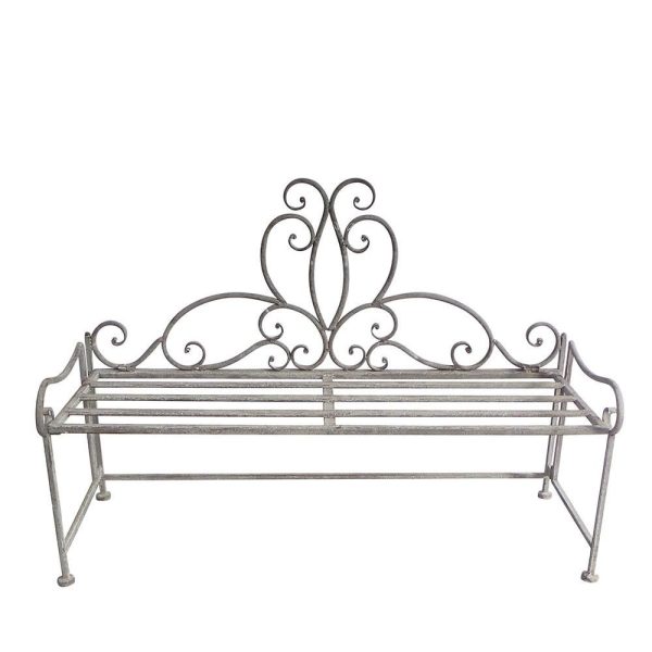 PANCHINA METALLO 71,5X23 CM H.50 CM -ARTFERRO- GRIGIO ANTICATO PANCHINA METALLO 71,5X23 CM H.50 CM -ARTFERRO- GRIGIO ANTICATO