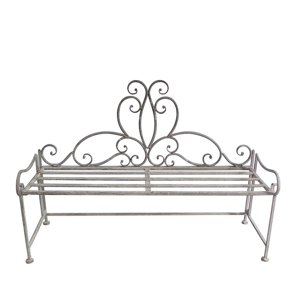 PANCHINA METALLO 71,5X23 CM H.50 CM -ARTFERRO- GRIGIO ANTICATO PANCHINA METALLO 71,5X23 CM H.50 CM -ARTFERRO- GRIGIO ANTICATO