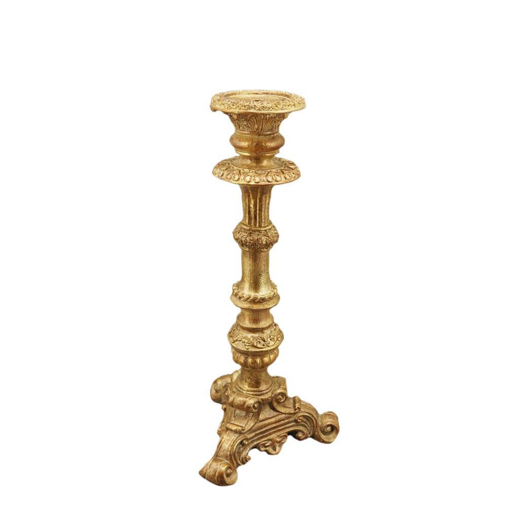 CANDELIERE POLIRESINA -DORE – D.26,8 CM H.57 CM ORO CANDELIERE POLIRESINA -DORE – D.26,8 CM H.57 CM ORO