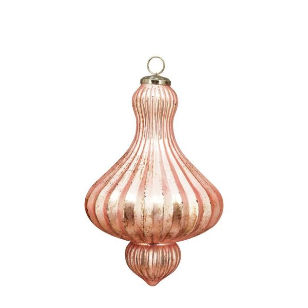 DECORO VETRO D/APPENDERE D.20 CM H.30 CM ROSA DECORO VETRO D/APPENDERE D.20 CM H.30 CM ROSA