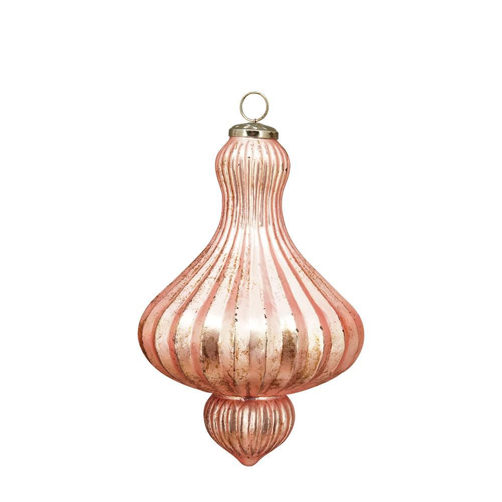 DECORO VETRO D/APPENDERE D.20 CM H.30 CM ROSA DECORO VETRO D/APPENDERE D.20 CM H.30 CM ROSA