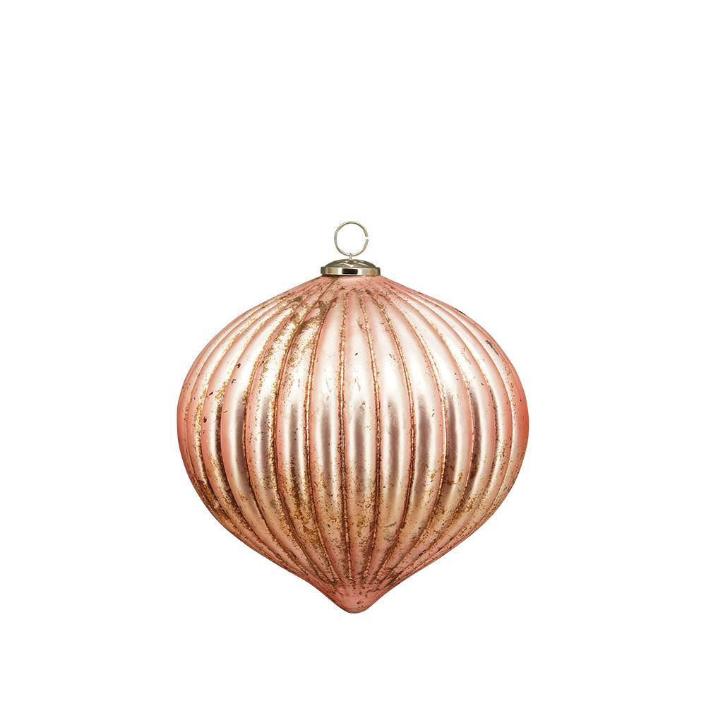 DECOR0 VETRO D/APPENDERE D.28 CM H.28 CM ROSA