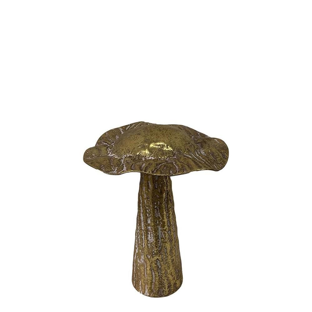 FUNGO METALLO D.24 CM H.28 CM ORO
