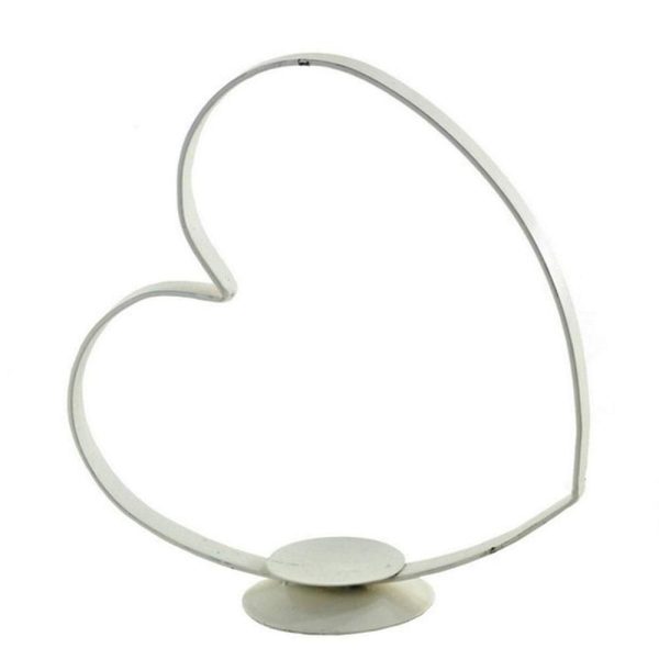 STRUTTURA FERRO H.60 CMP/CANDELA CUORE MEDIO BIANC0 SPORCO