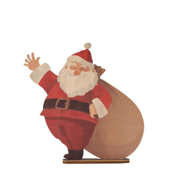 BABBO NATALE LEGNO 110X107 CM S/PIEDISTALLO BISTAMPATO BABBO NATALE LEGNO 110X107 CM S/PIEDISTALLO BISTAMPATO