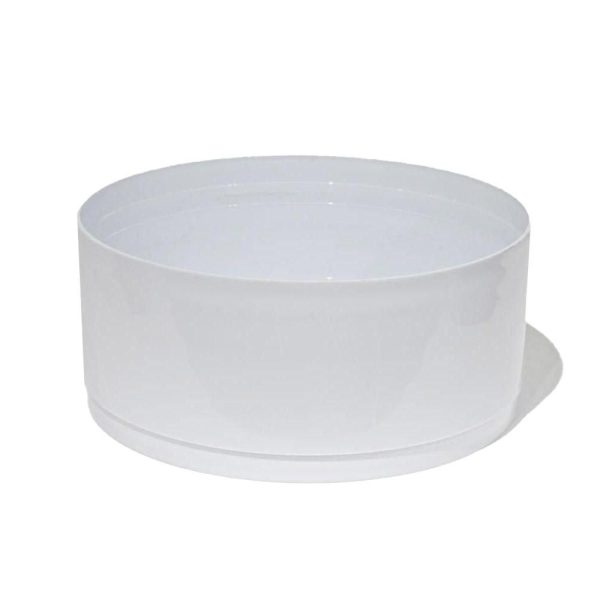 CIOTOLA PLASTICA TRADITIONAL D.26 CM H.11,5 CM CONF.PZ.3 BIANCO CIOTOLA PLASTICA TRADITIONAL D.26 CM H.11,5 CM CONF.PZ.3 BIANCO