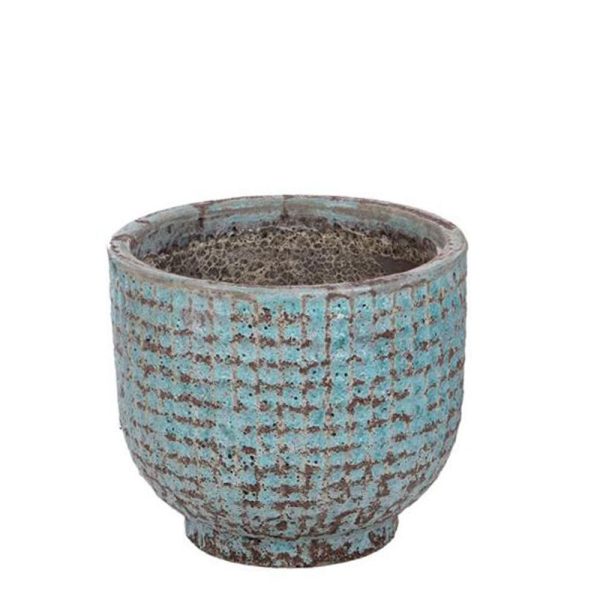 VASO ARGILLA D.43 CM H.35 CM VERDE ANTICATO VASO ARGILLA D.43 CM H.35 CM VERDE ANTICATO