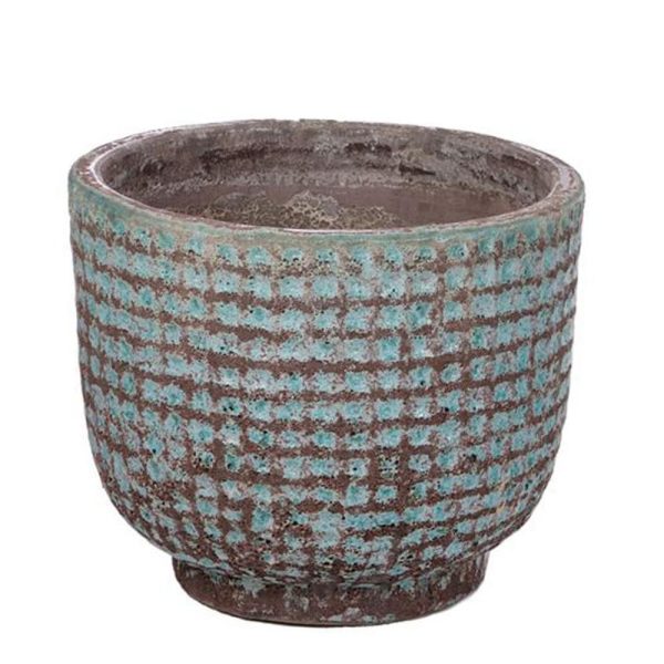 VASO ARGILLA D.55 CM H.47 CM VERDE ANTICATO VASO ARGILLA D.55 CM H.47 CM VERDE ANTICATO