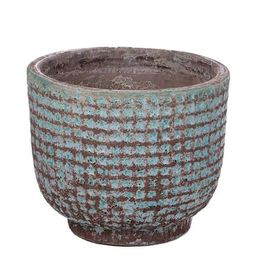 VASO ARGILLA D.55 CM H.47 CM VERDE ANTICATO VASO ARGILLA D.55 CM H.47 CM VERDE ANTICATO