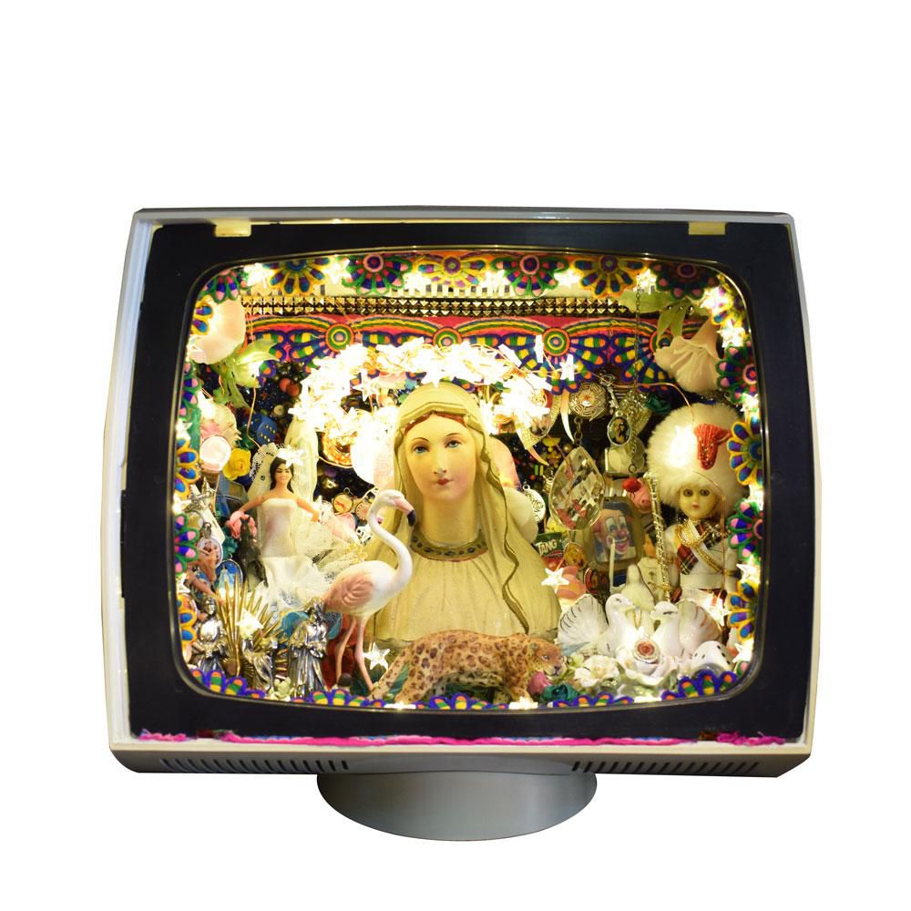 TELEVISORE C/MADONNA 33X33X22 CM MULTICOLOR
