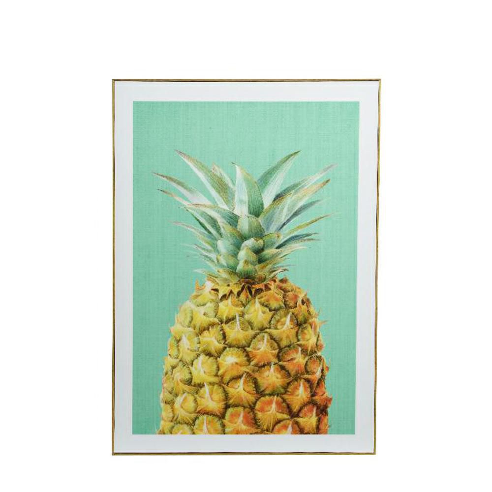 QUADRO ANANAS 50X70 CM VERDE