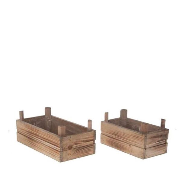 SET 2 CASSETTE LEGNO 20-26X10,5-14 CM H.8 CM MARRONE ANTIC.WASH SET 2 CASSETTE LEGNO 20-26X10,5-14 CM H.8 CM MARRONE ANTIC.WASH