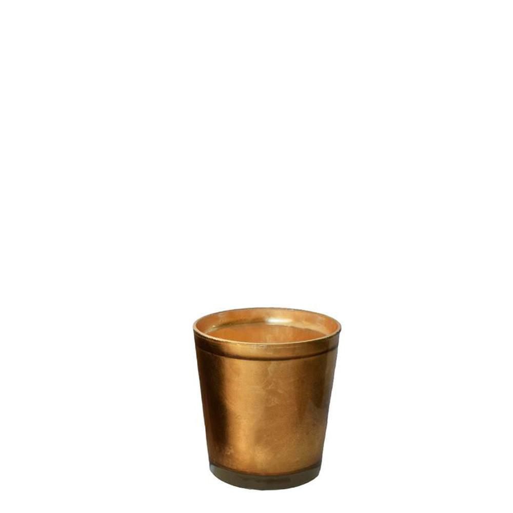 VASO VETRO D.12,5 CM H.13,5 CM ORO VASO VETRO D.12,5 CM H.13,5 CM ORO