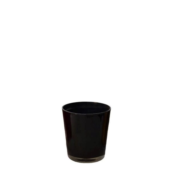 VASO VETRO D.12,5 CM H.13,5 CM NERO VASO VETRO D.12,5 CM H.13,5 CM NERO